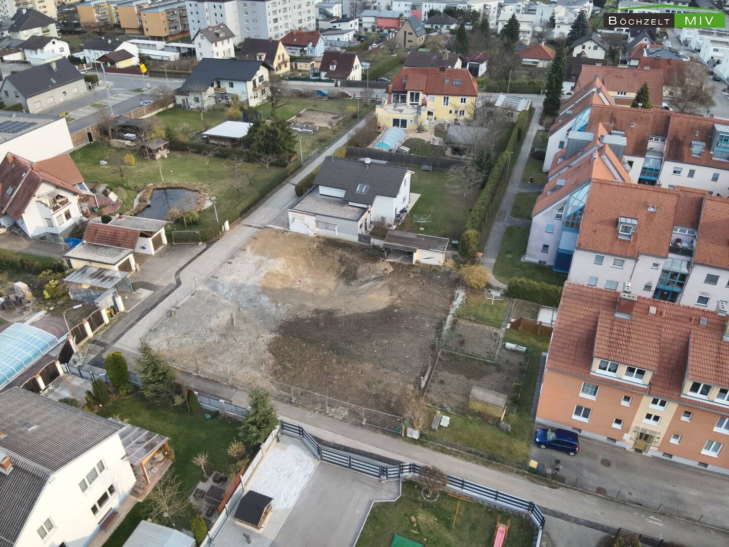 Bauträgergrundstück in Bruck an der Mur - genehmigtes Projekt für 7 Wohneinheiten (inkl. Penthouse) mit Tiefgarage