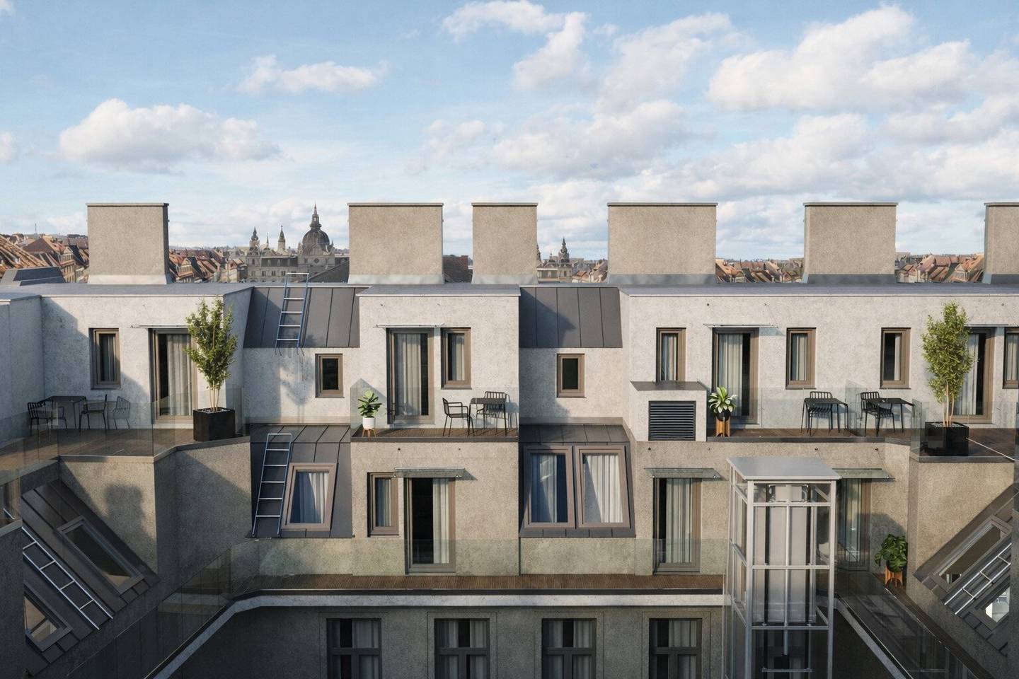 Exclusive attic apartments with terrace First occupancy above the roofs of Vienna