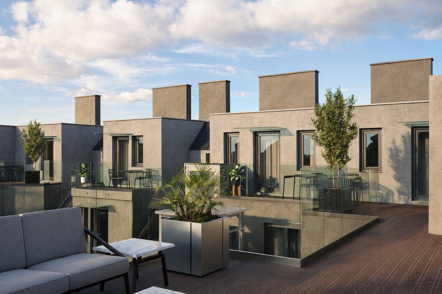 Exclusive attic apartments with terrace First occupancy above the roofs of Vienna