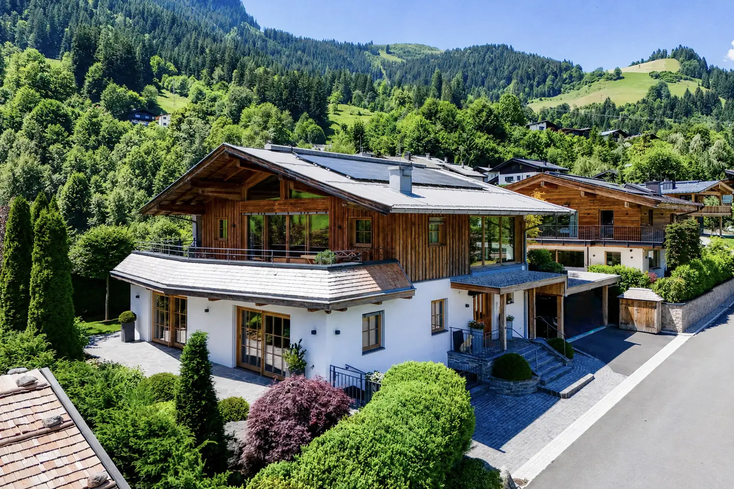 Ski in Ski out Wohnung mit privatem Spa und Garten