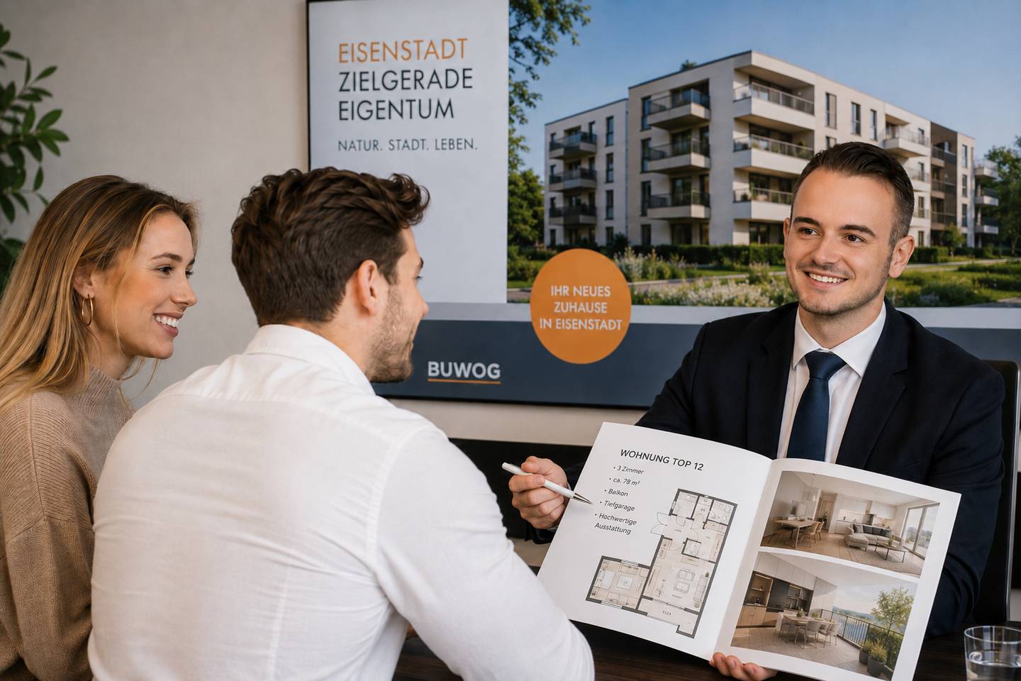 Helle Wohnung mit Balkon Terrasse und Fußbodenheizung