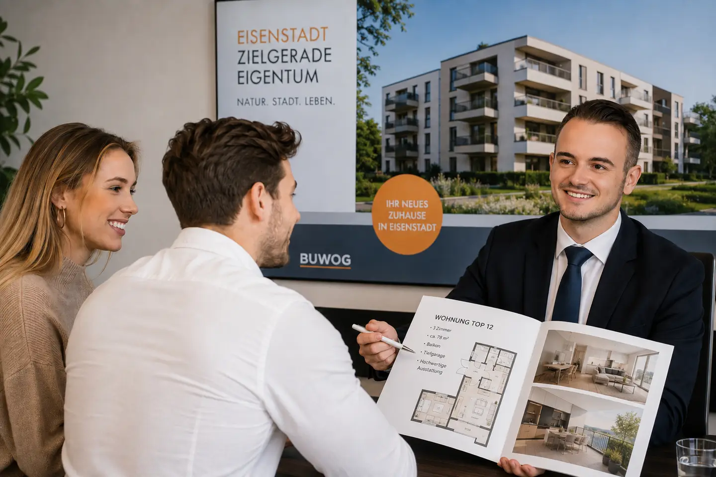Helle Wohnung mit Balkon Terrasse und Fußbodenheizung