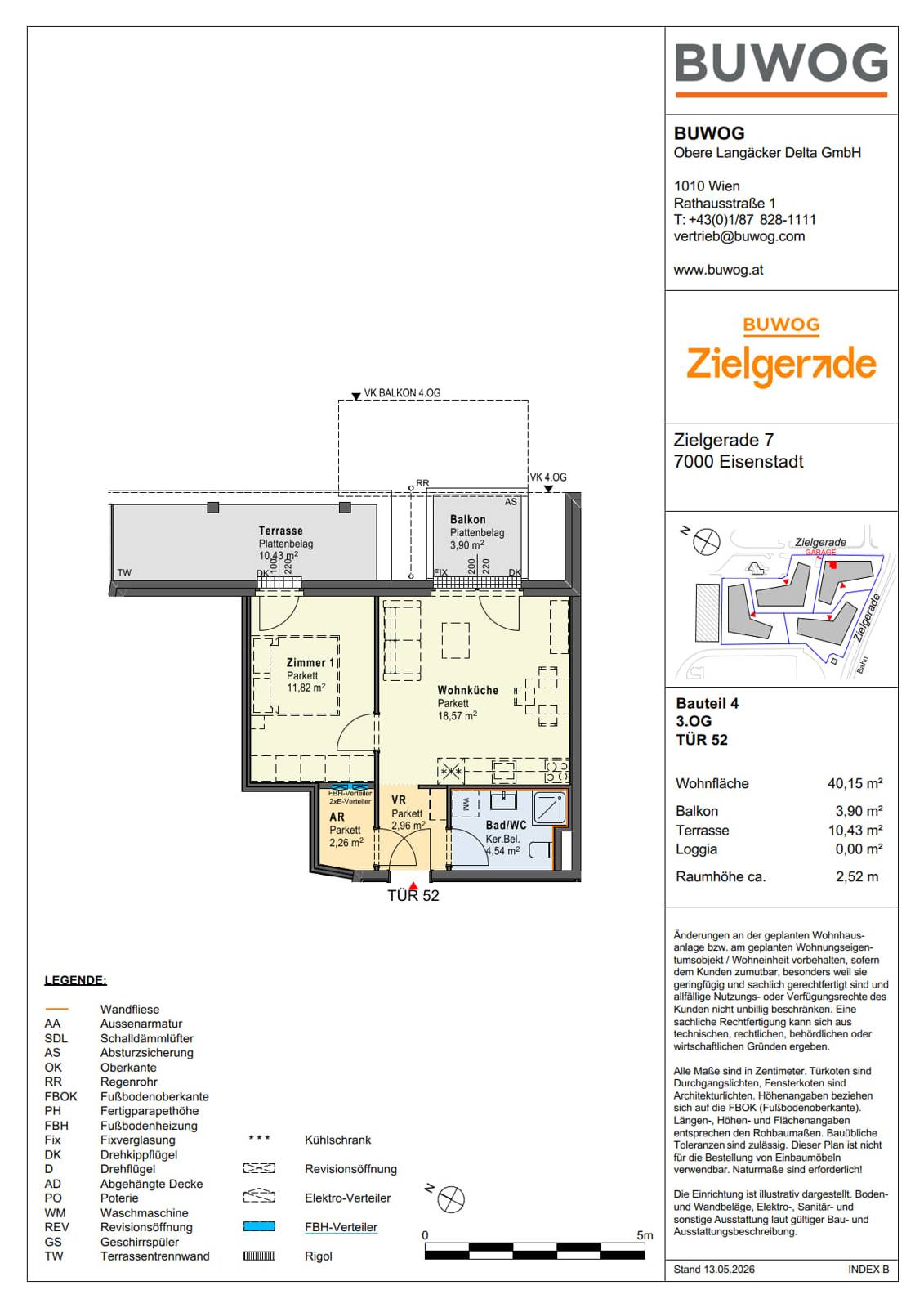 Helle Wohnung mit Balkon Terrasse und Fußbodenheizung