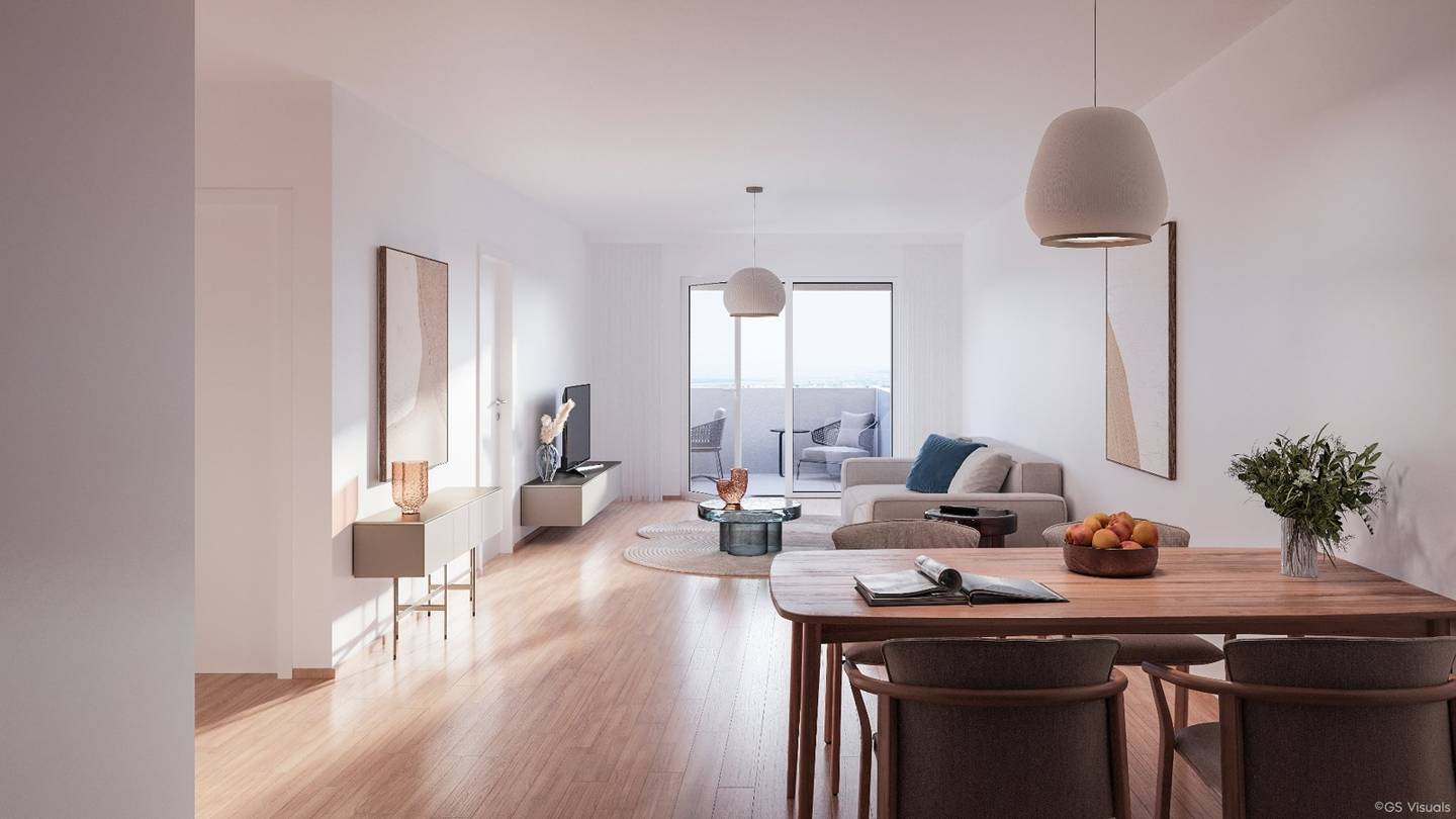 Helle Wohnung mit Balkon Terrasse und Fußbodenheizung