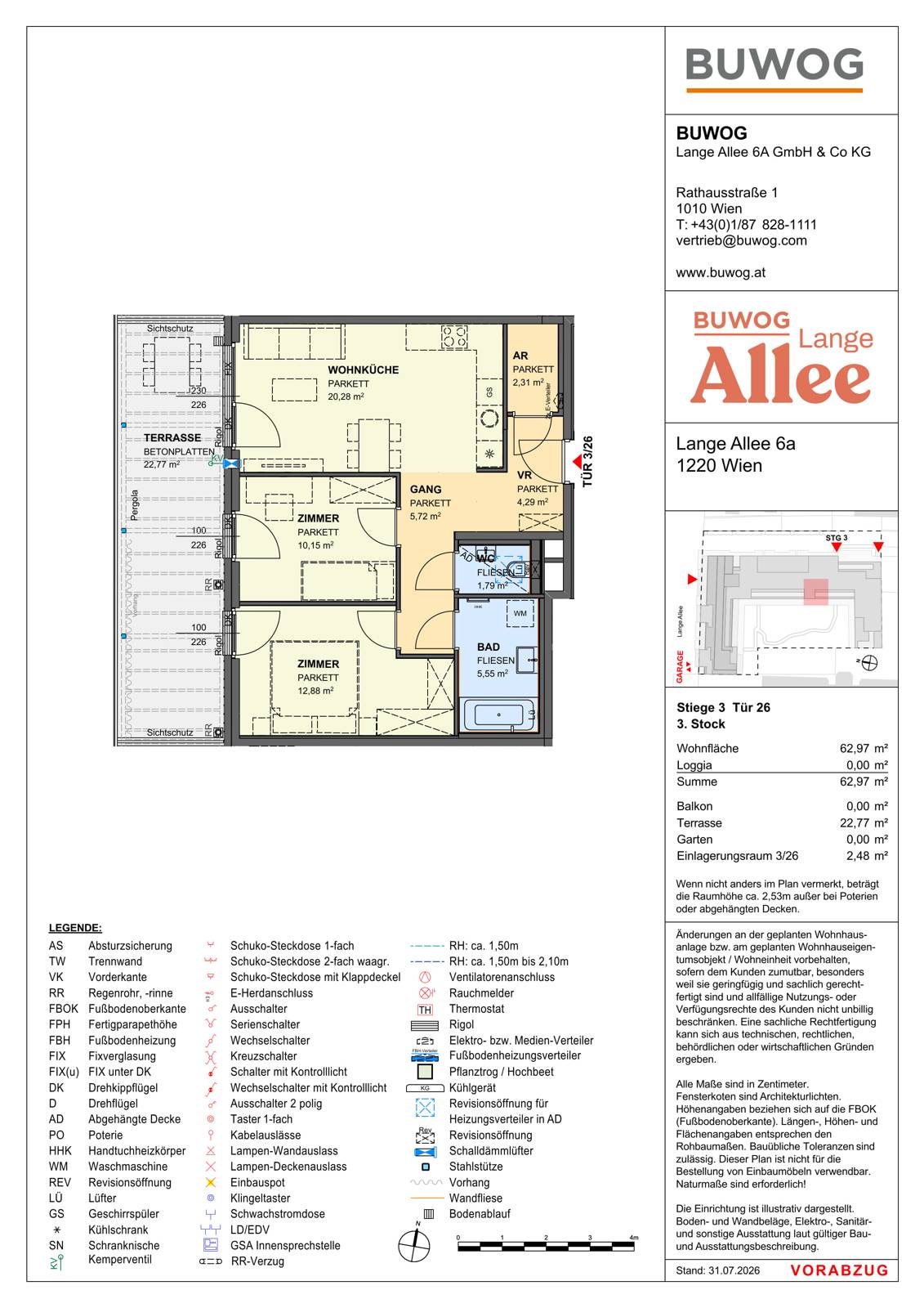 Neubauwohnung mit begrüntem Innenhof nahe Alte Donau