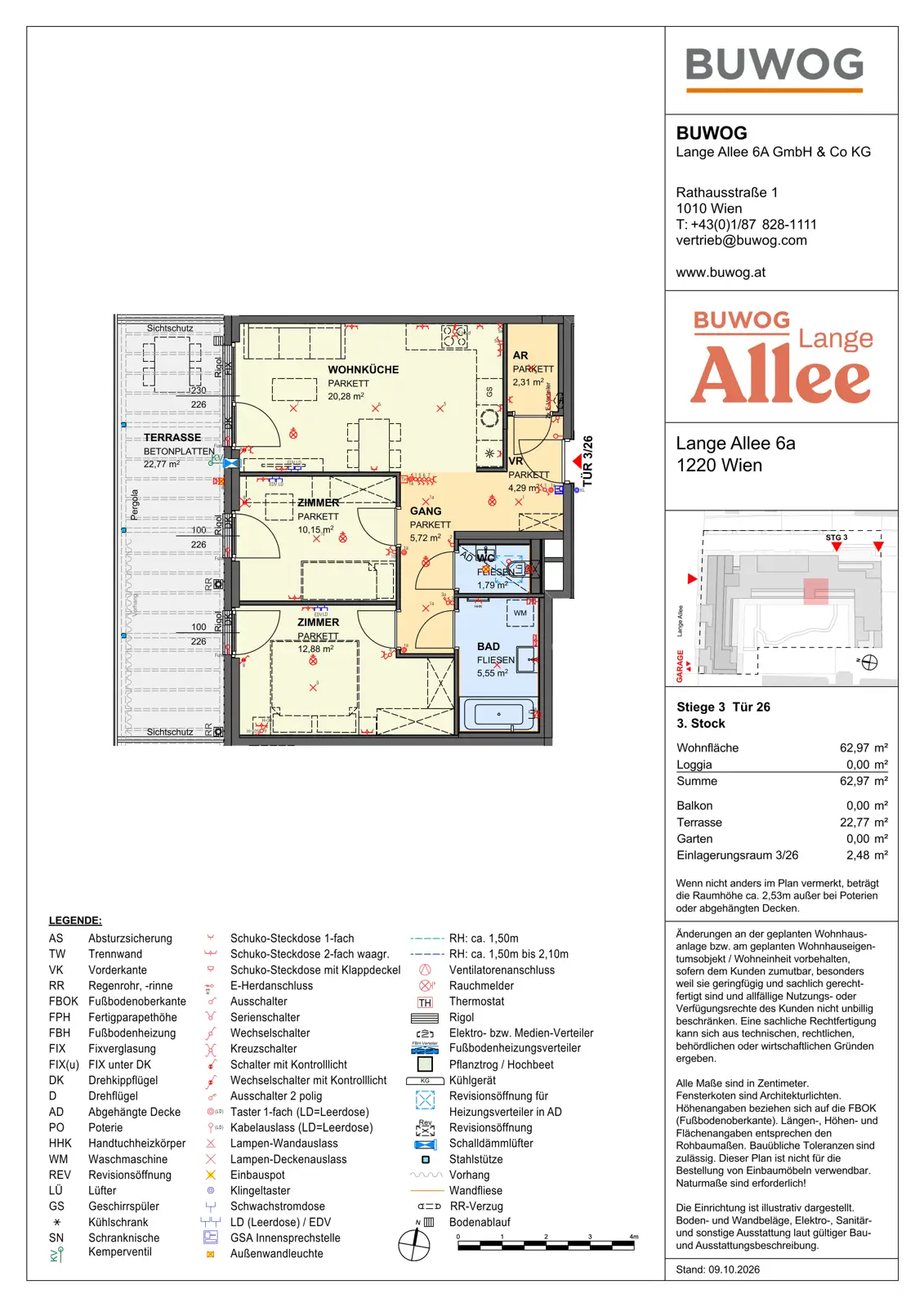 New build apartment with courtyard near Alte Donau