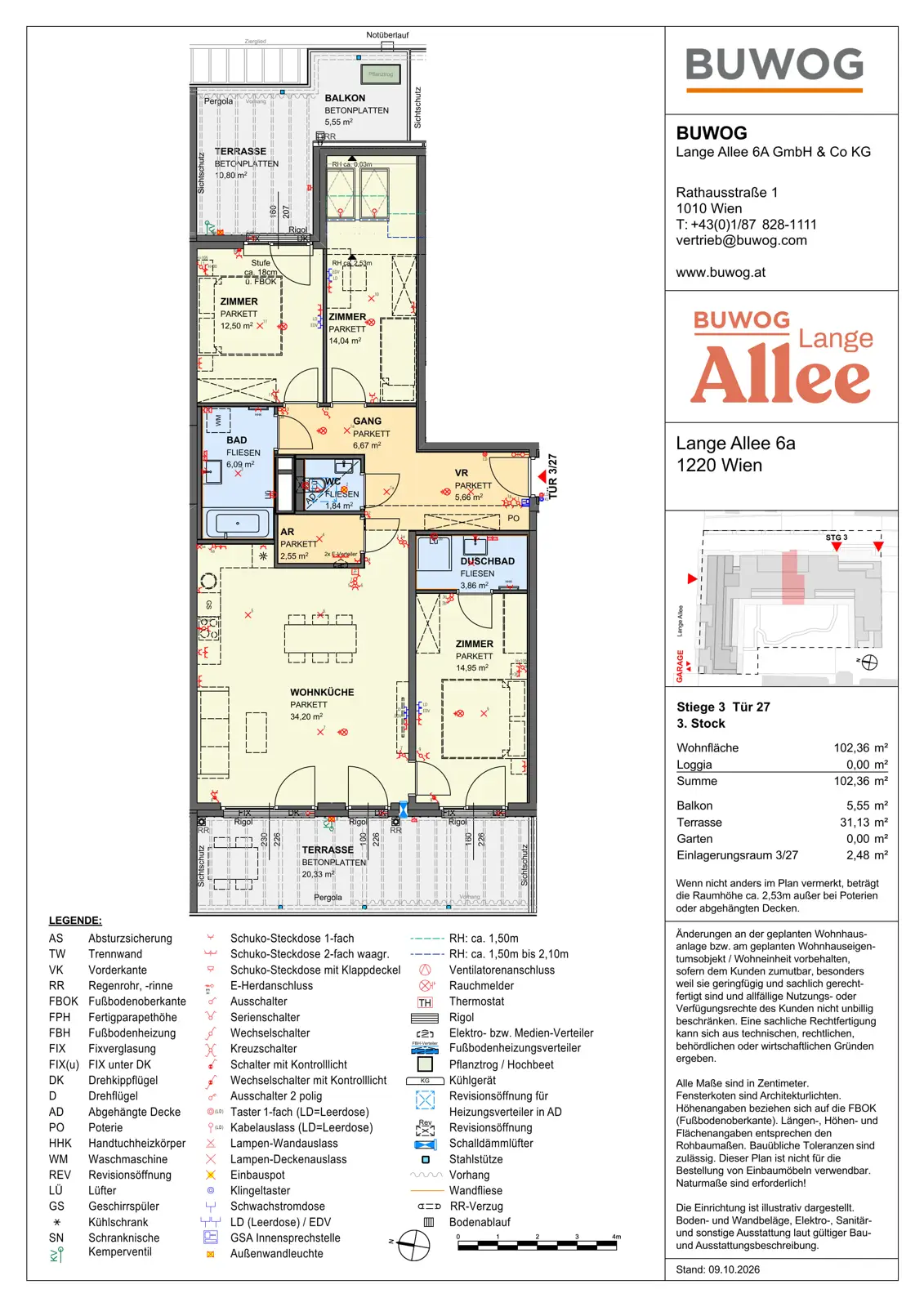 Wohnung in Neubau nahe Alte Donau mit grünem Innenhof