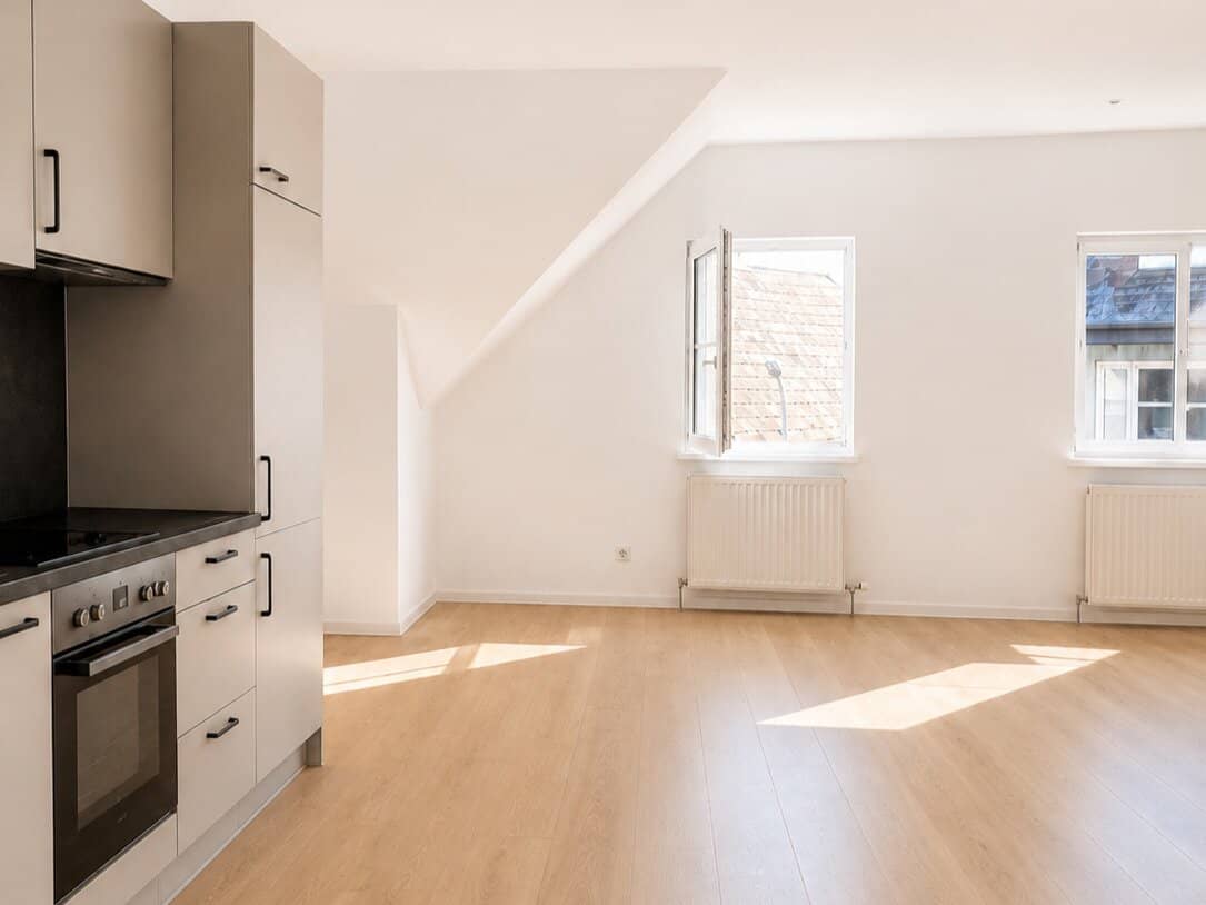 First occupancy after renovation Bright 2-room apartment with kitchen