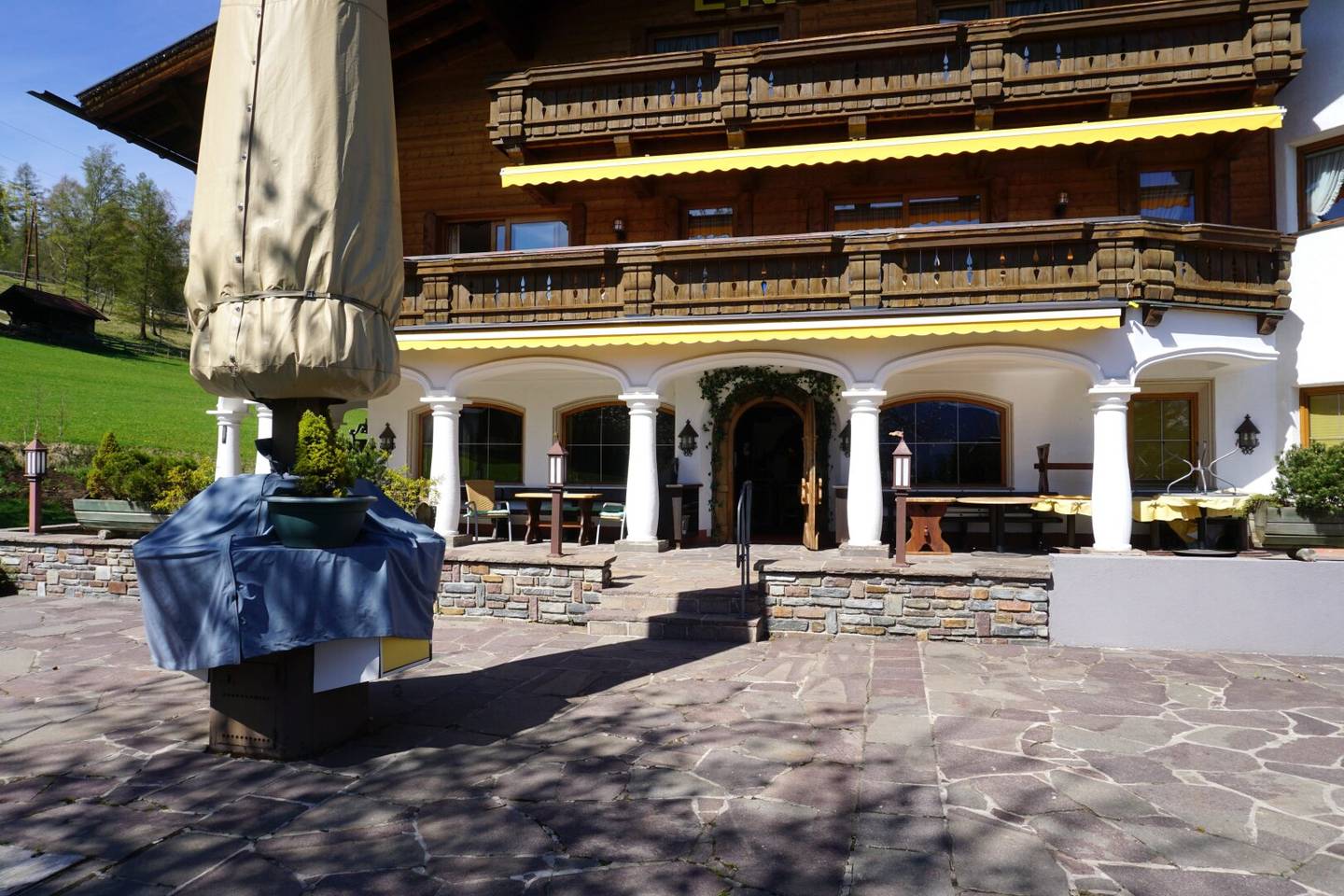 The charming Café Englhof with sun terrace