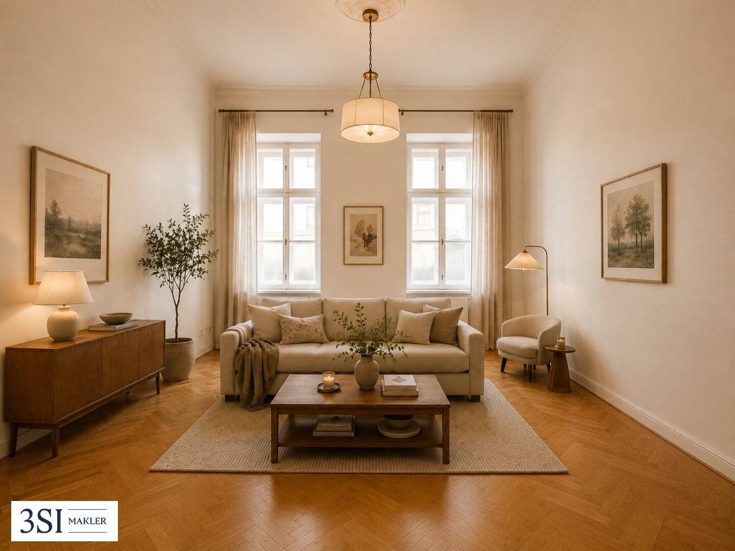 Noble 2-room period apartment in a quiet side street of the 12th district