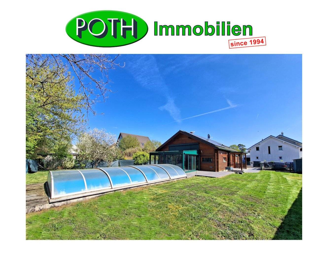 ruhig gelegenes, voll unterkellertes Einfamilienhaus mit Pool, Wintergarten, Wärmepumpe, Photovoltaik, Klimaanlage, Glasfaseranschluß uvm.