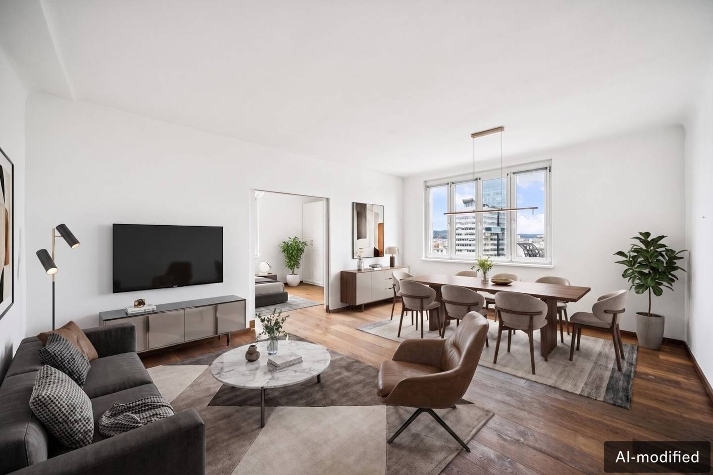 Living Above Vienna's Rooftops – Dreamlike Danube View from the 9th Floor