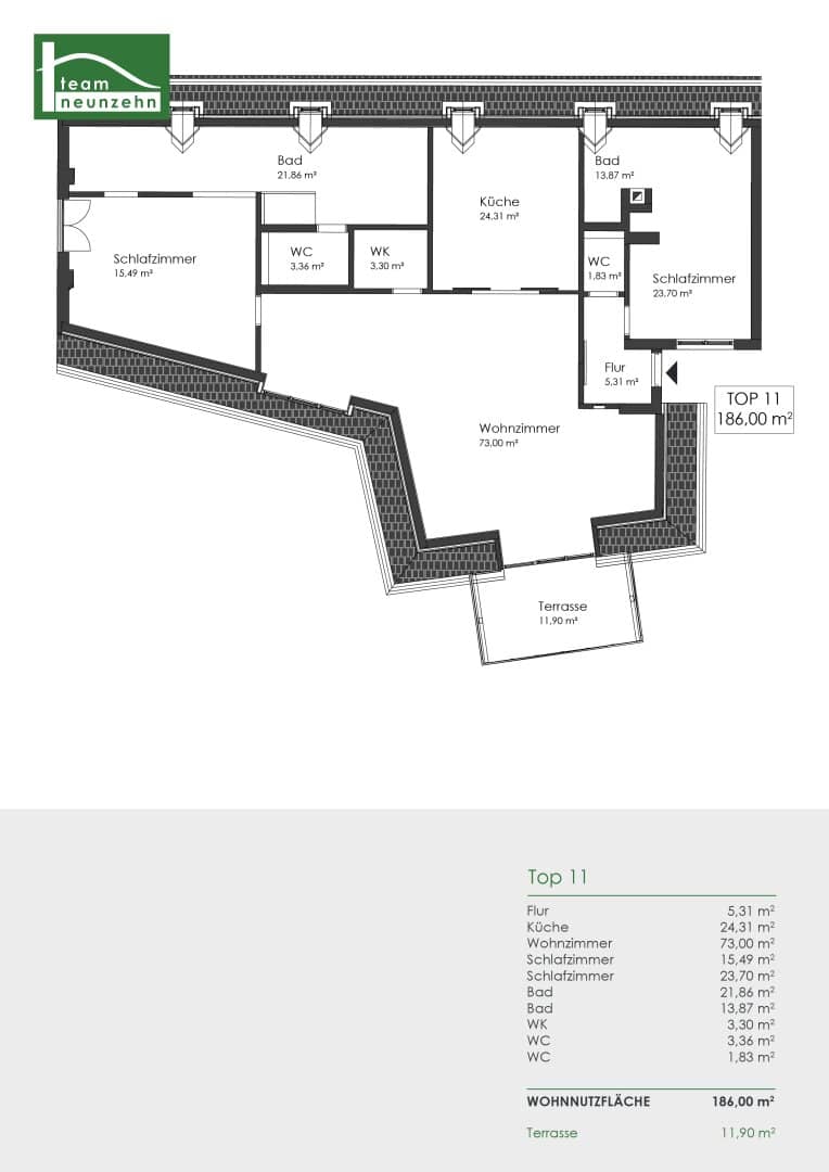 Exklusive Mietwohnung im historischen „Freihof“ - Ihr Rückzugsort in 1190 Wien