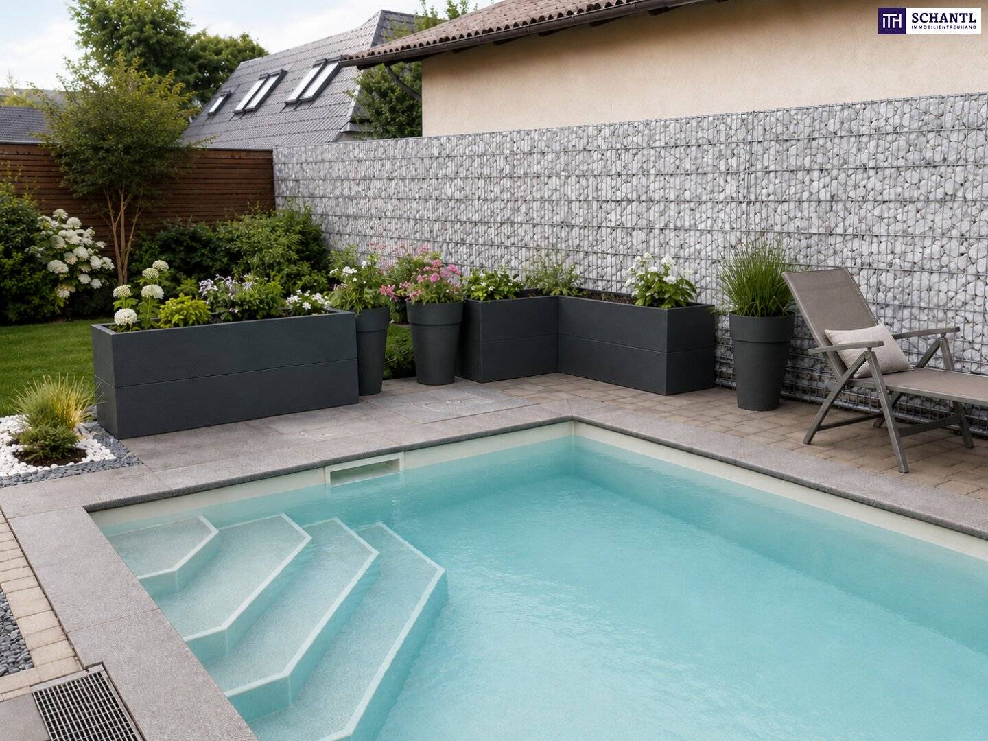 Sommer zuhause genießen! Familienhaus mit eigenem Pool &amp; großer Terrasse