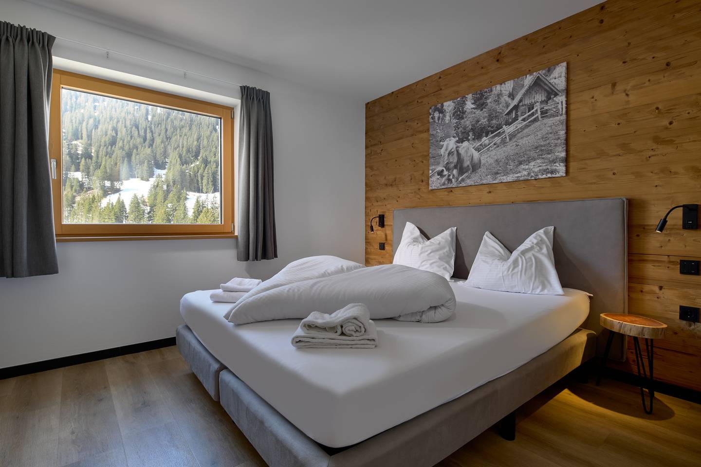 Ferienwohnung direkt an der Skipiste mit sonniger Terrasse und Bergblick