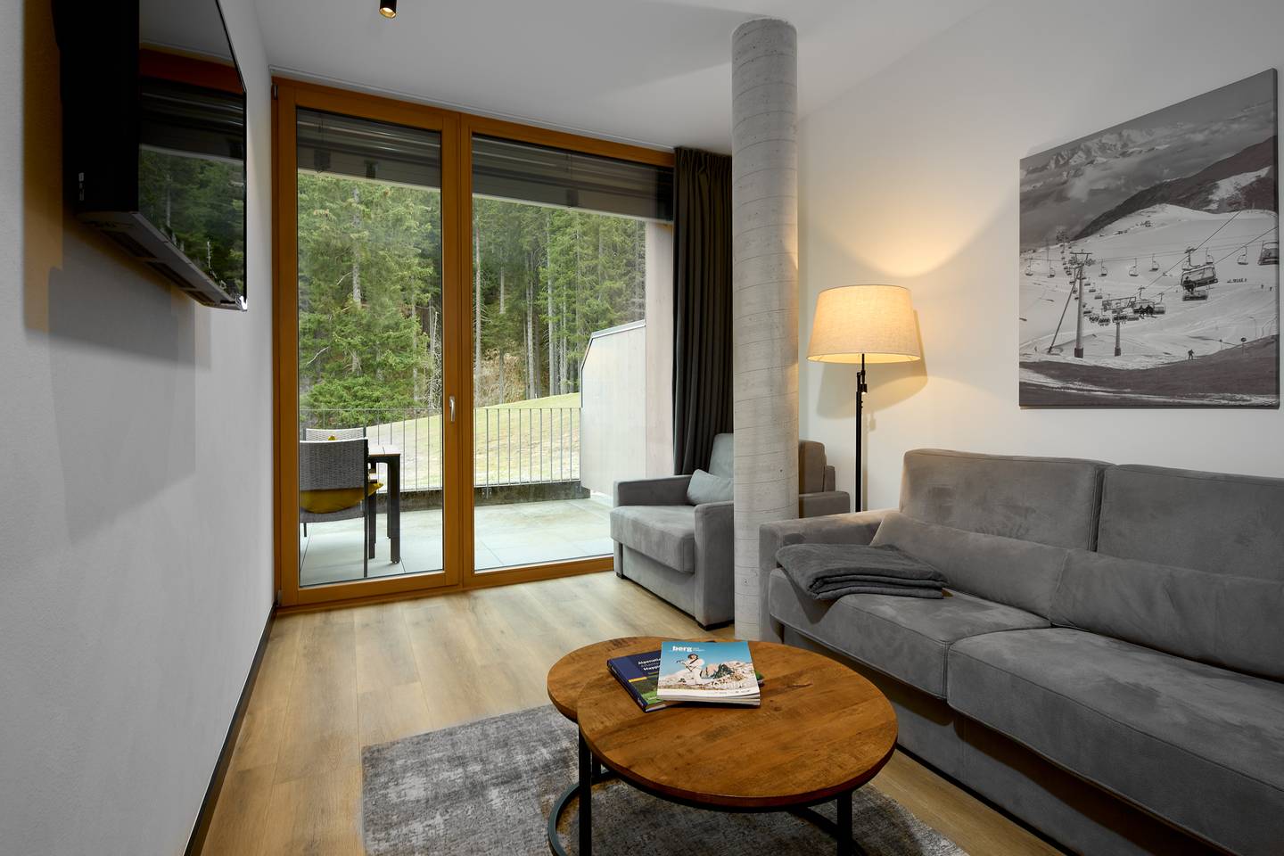 Wohnung direkt an der Skipiste mit sonniger Terrasse
