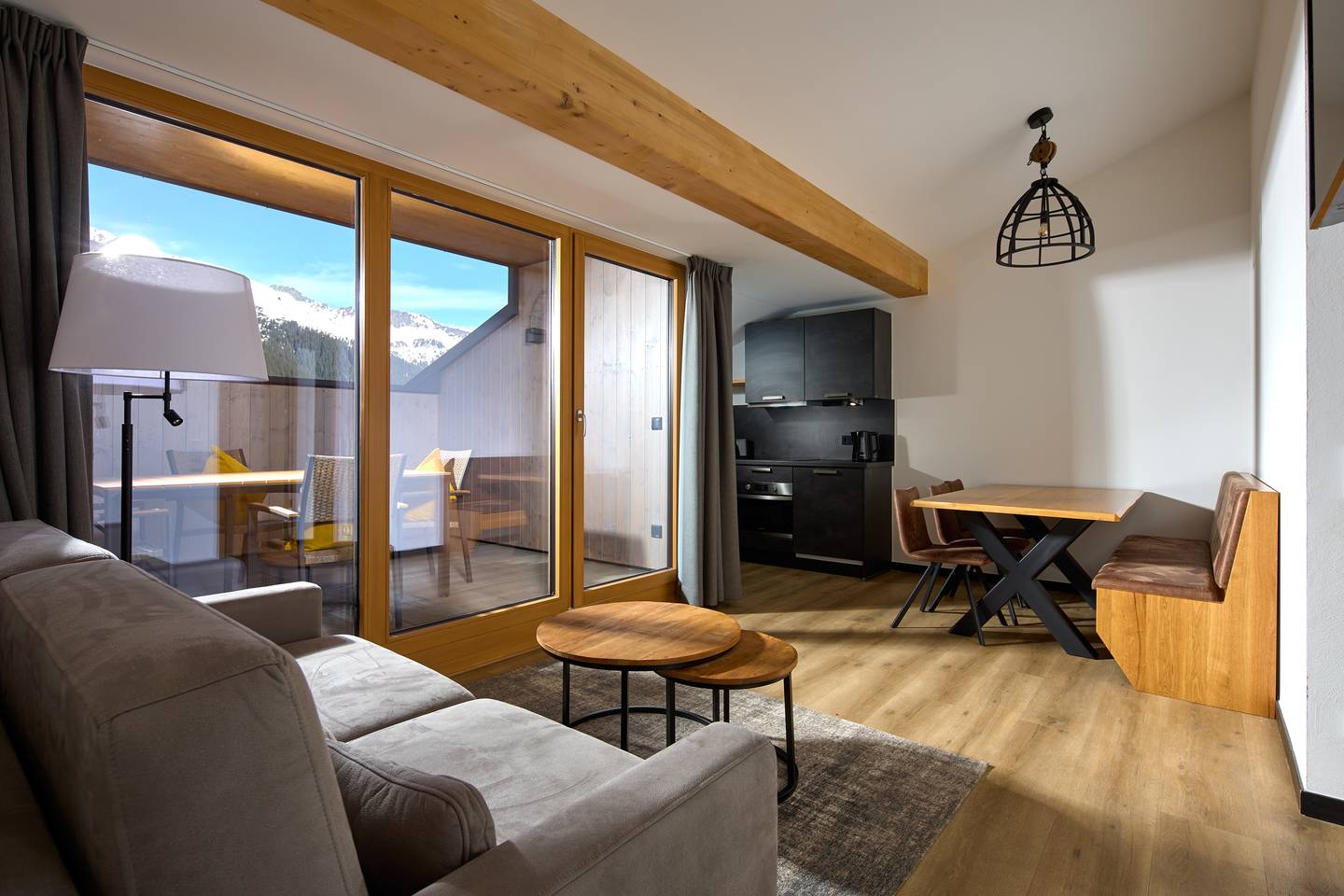 Wohnung mit direktem Pistenzugang und sonniger Terrasse