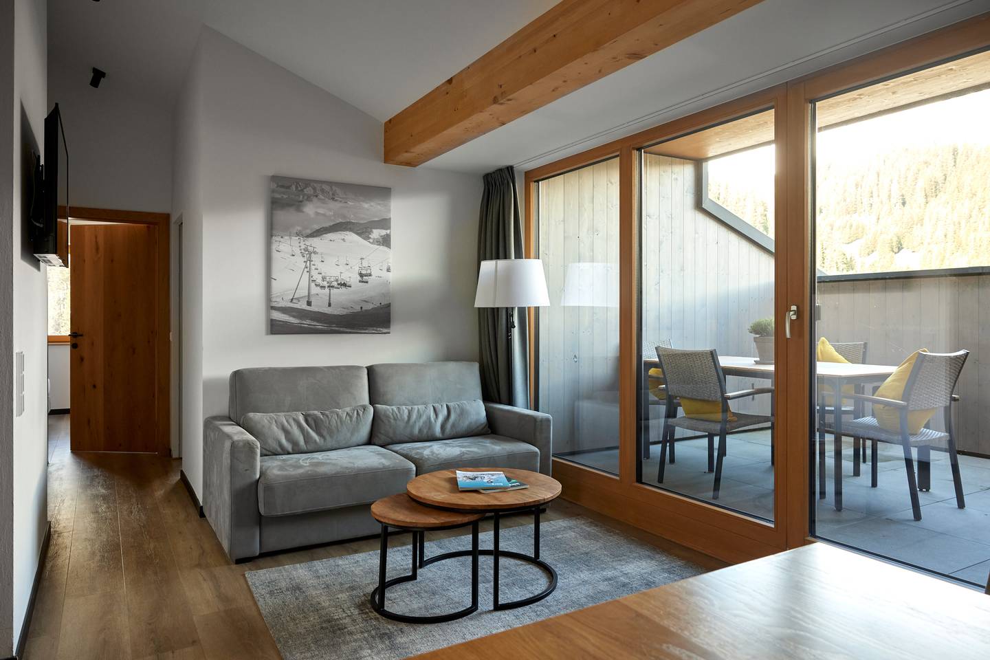 Wohnung mit direktem Pistenzugang und sonniger Terrasse