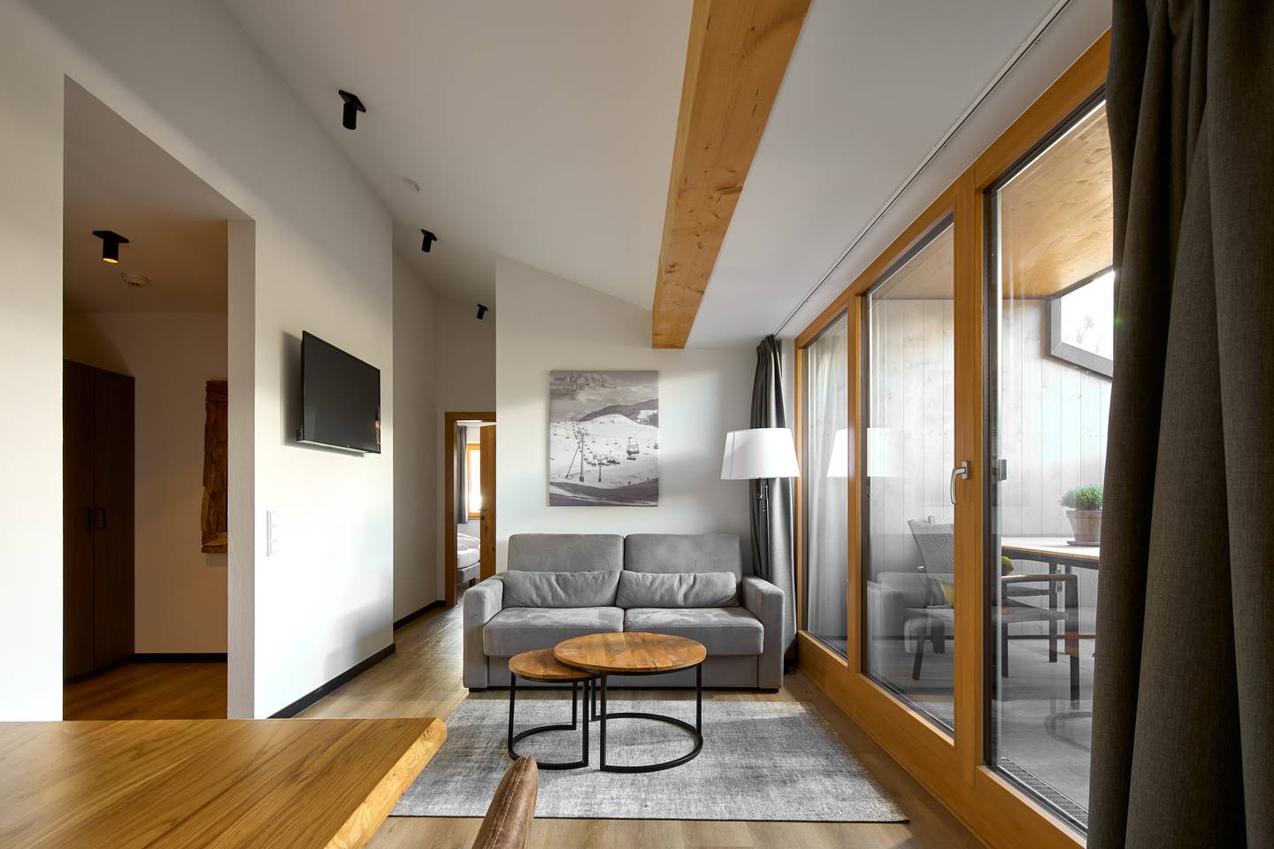 Wohnung mit direktem Pistenzugang und sonniger Terrasse