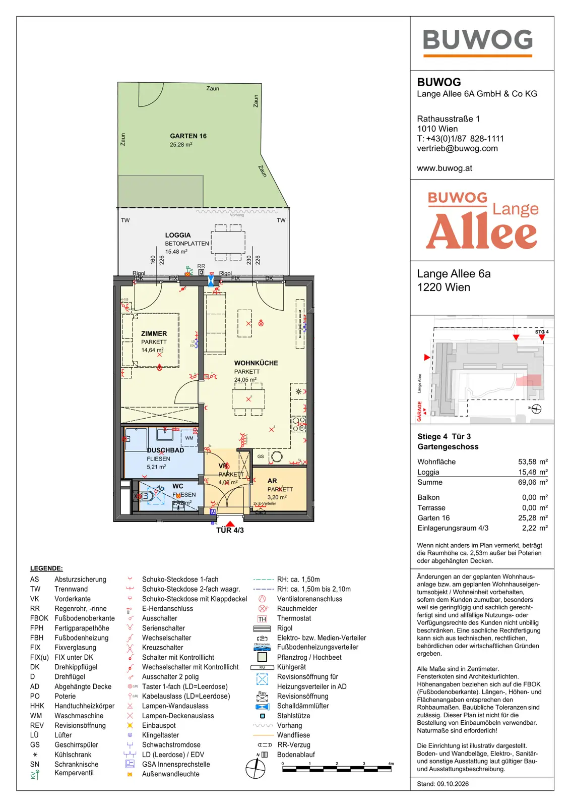 Ground floor apartment with private garden near Alte Donau
