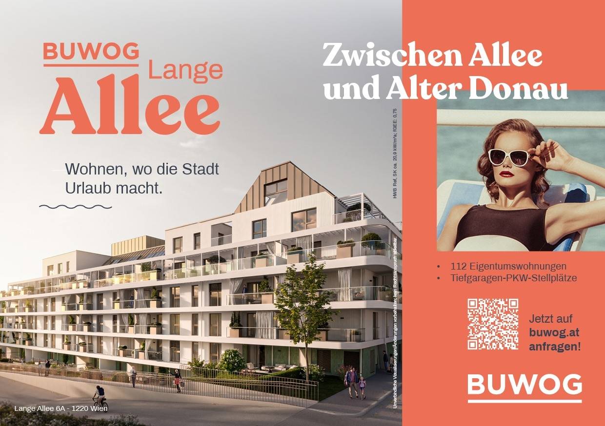 Ground floor apartment in new build near Alte Donau with courtyard