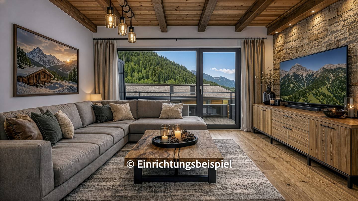 Dachgeschosswohnung direkt an der Skipiste mit Kaiserblick