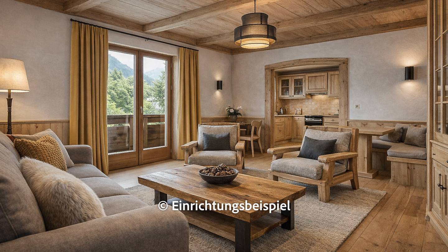 Ground floor apartment with view of Kitzbüheler Horn and two balconies