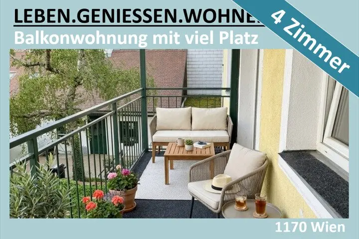 4 ZIMMER WOHNUNG MIT 6 M² BALKON