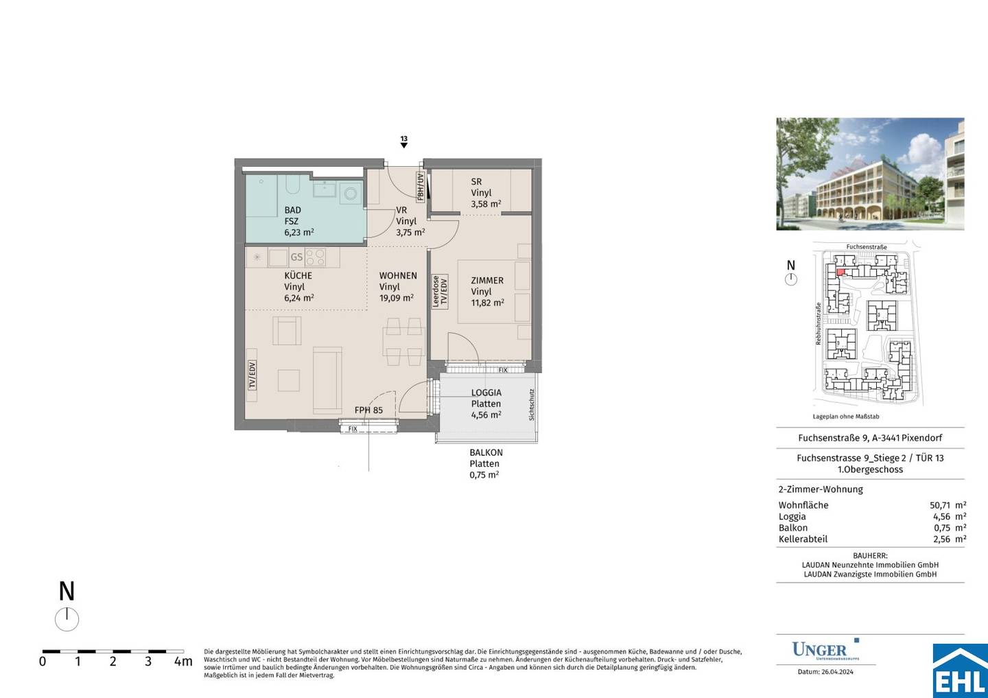 Living without compromise: Modern rental apartments in the heart of the Tullnerfeld
