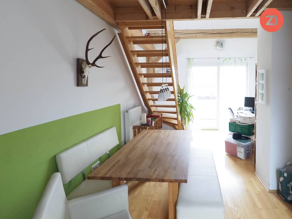 Bright Dachgeschosswohnung in Urfahr with terrace and excellent transport links