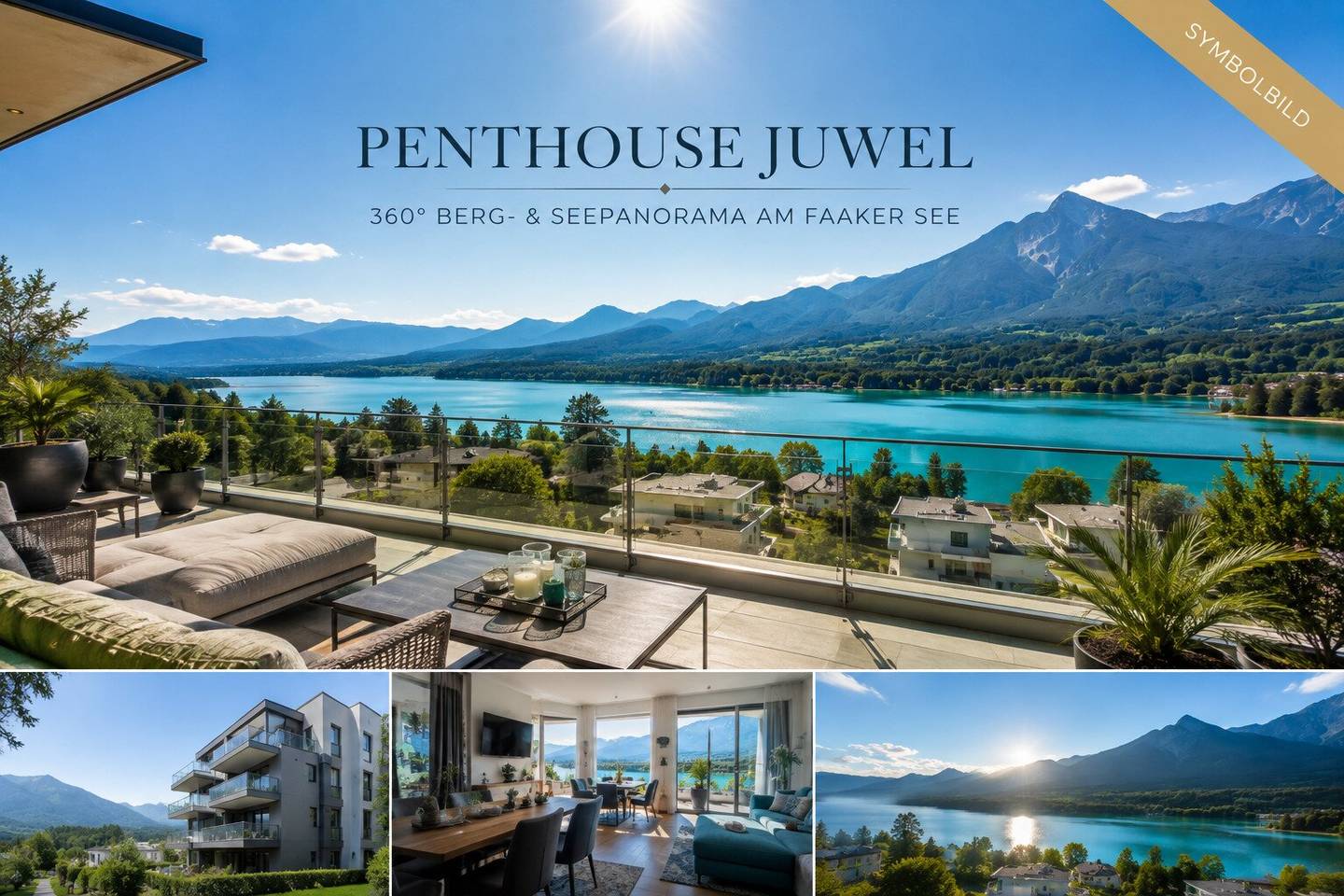 Penthouse at Faaker See – Exclusive living with spectacular lake and mountain panorama