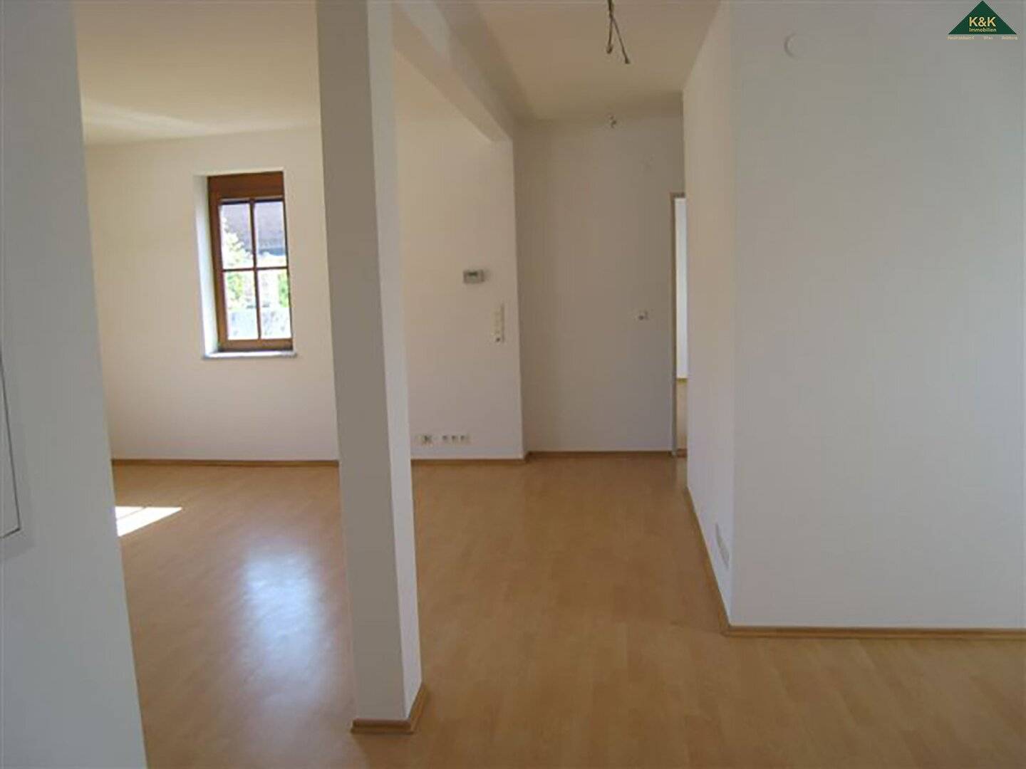 In the Donauauen National Park with balcony and courtyard green area