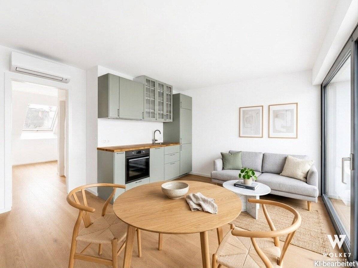Urban living, relax above the roofs - stylish 2-room gem | spacious west terrace | air conditioning | Wilhelminenberg