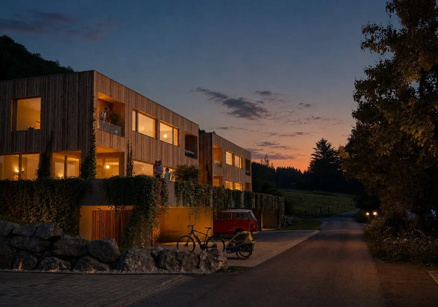 Langen near Bregenz - New build - 6 room maisonette apartment with 146 m² - solid wood construction, popular residential location, construction start underway