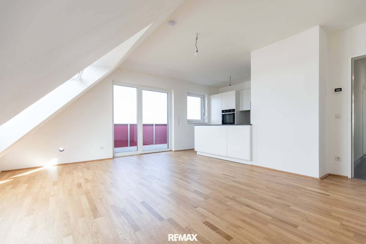 Modern barrier-free rental apartment with balcony