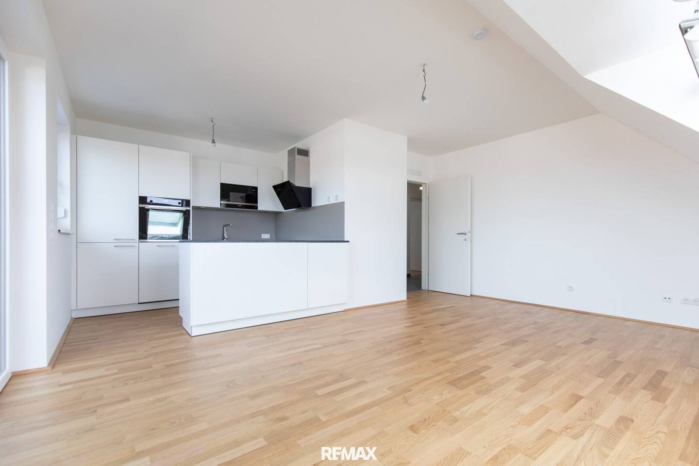 Modern barrier-free rental apartment with balcony