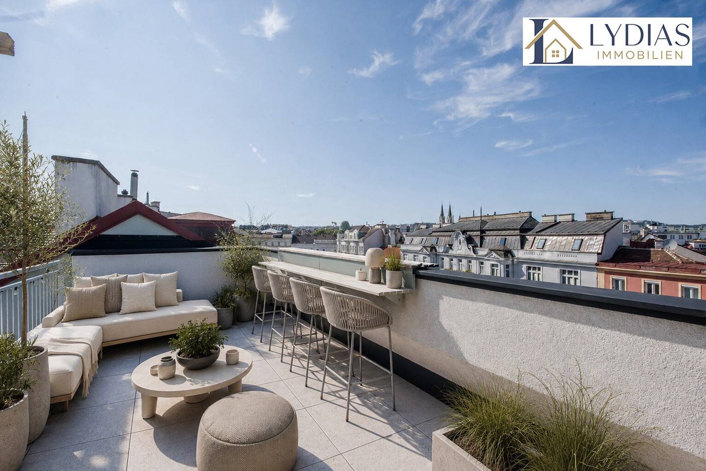 Penthouse der Extraklasse - vier Zimmer, zwei Terrassen, Panoramablick, Stellplatz - begehrte Lage