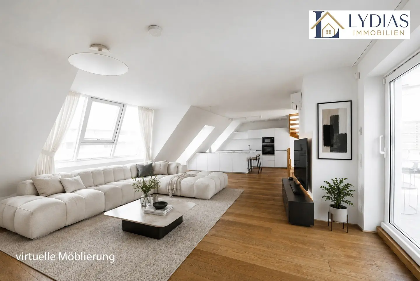 Penthouse of the highest class - four rooms, two terraces, panoramic view, parking space - sought-after location
