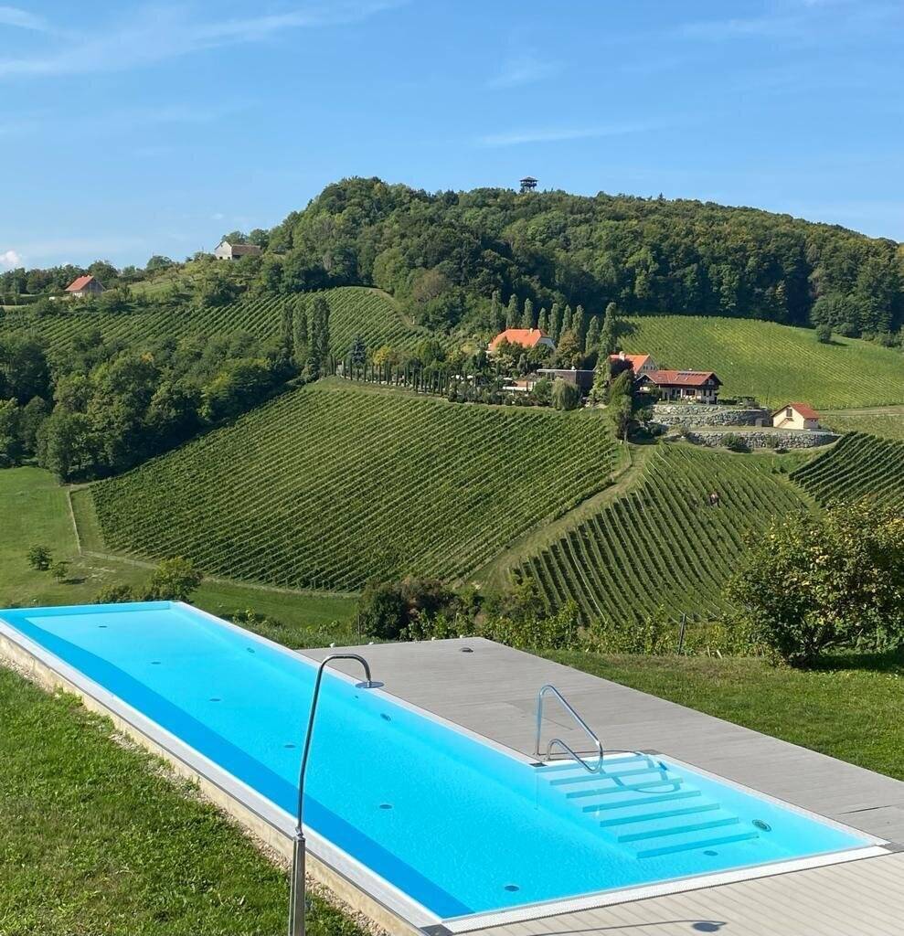 *PROVISIONSFREIER FERIENTRAUM SOMMERAKTION* - Vollausgestattetes Apartment mit Infinity-Pool und Sauna in Traumlage