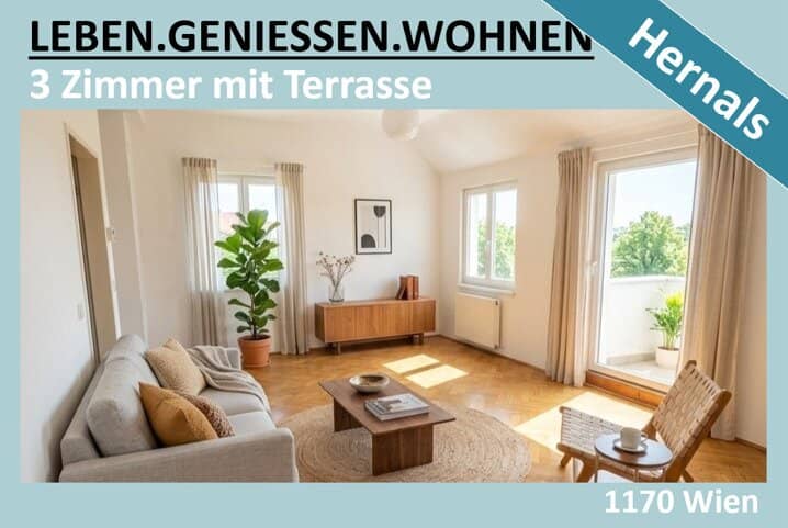 3 ROOM APARTMENT WITH 20 M² TERRACE