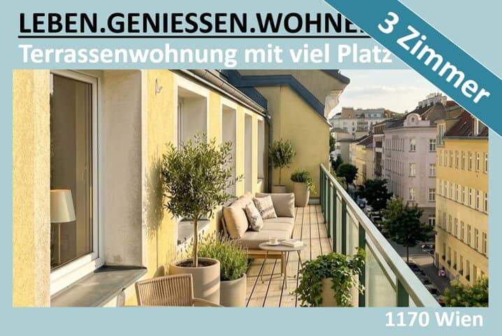 3 ROOM APARTMENT WITH 20 M² TERRACE
