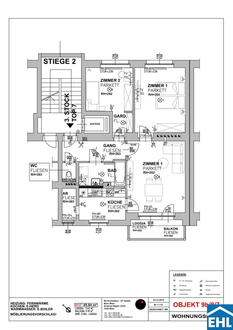 Spacious 3-room apartment in the Arsenal!