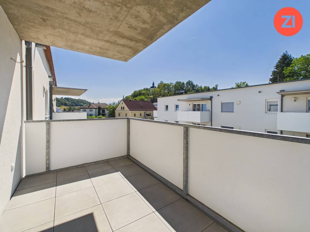 Geförderte Wohnung mit Tiefgarage und Terrasse nahe Ortszentrum