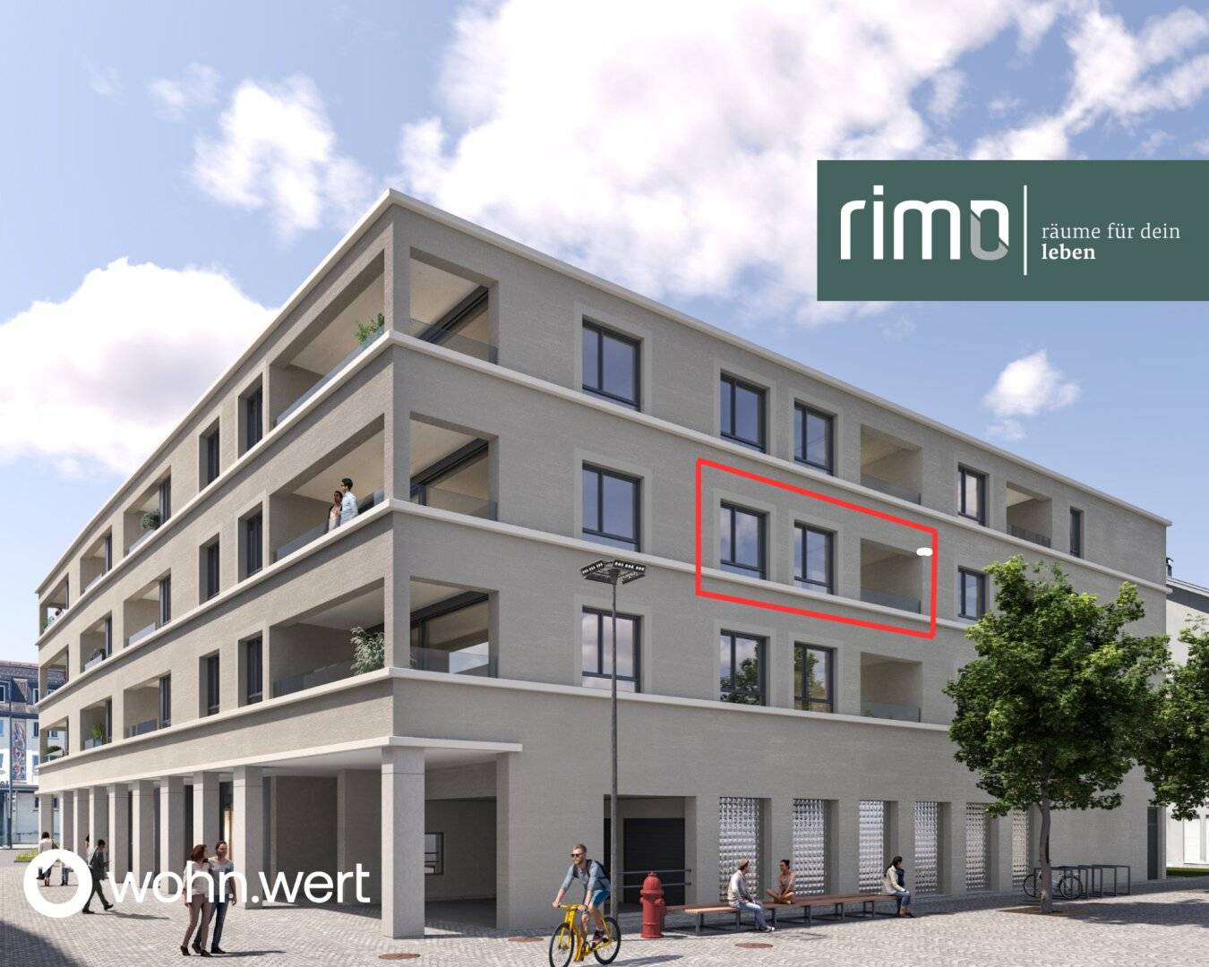 2-room apartment at Jahnplatz in the heart of Feldkirch - first occupancy - for rent - Top A2.3