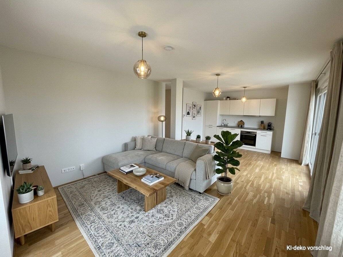 Large terrace: 3-room new build available immediately