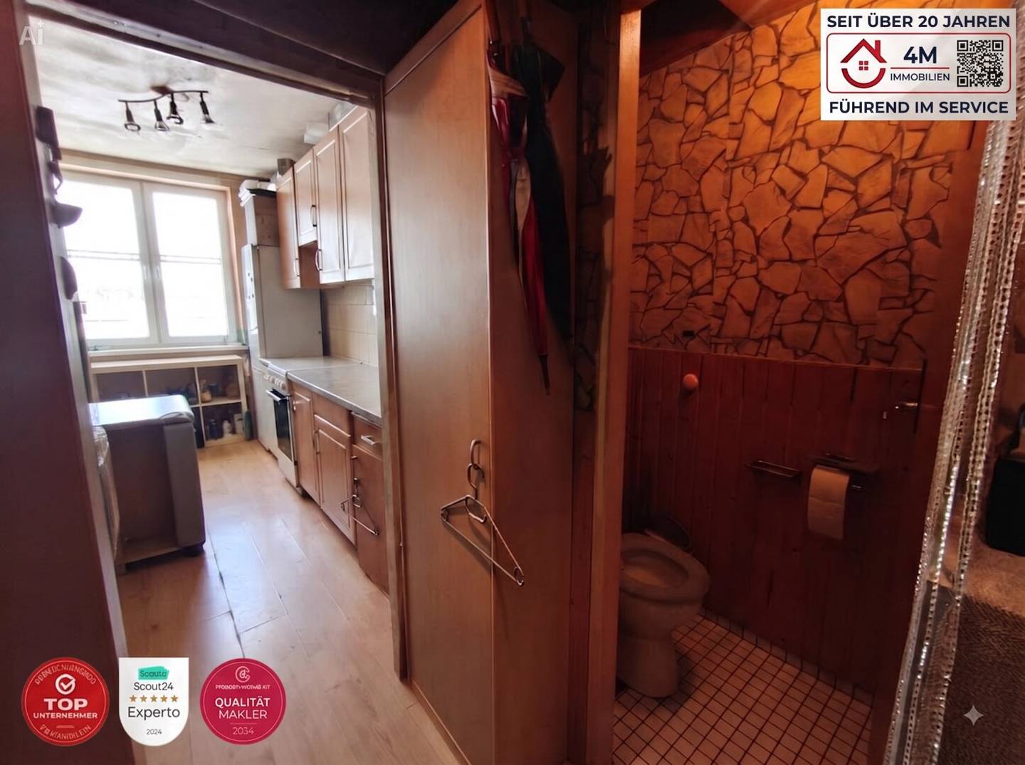 2-room apartment with appreciation potential after renovation