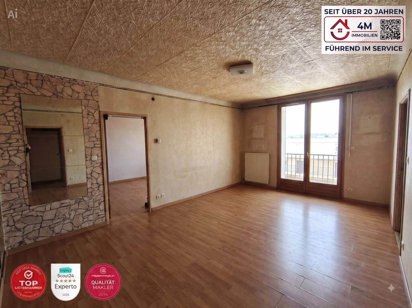 2-room apartment with appreciation potential after renovation