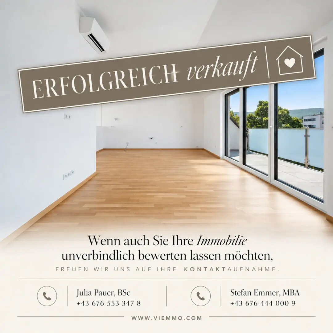 Oben wohnen. Weiter sehen. – Maisonette mit zwei Terrassen im Herzen Klosterneuburgs