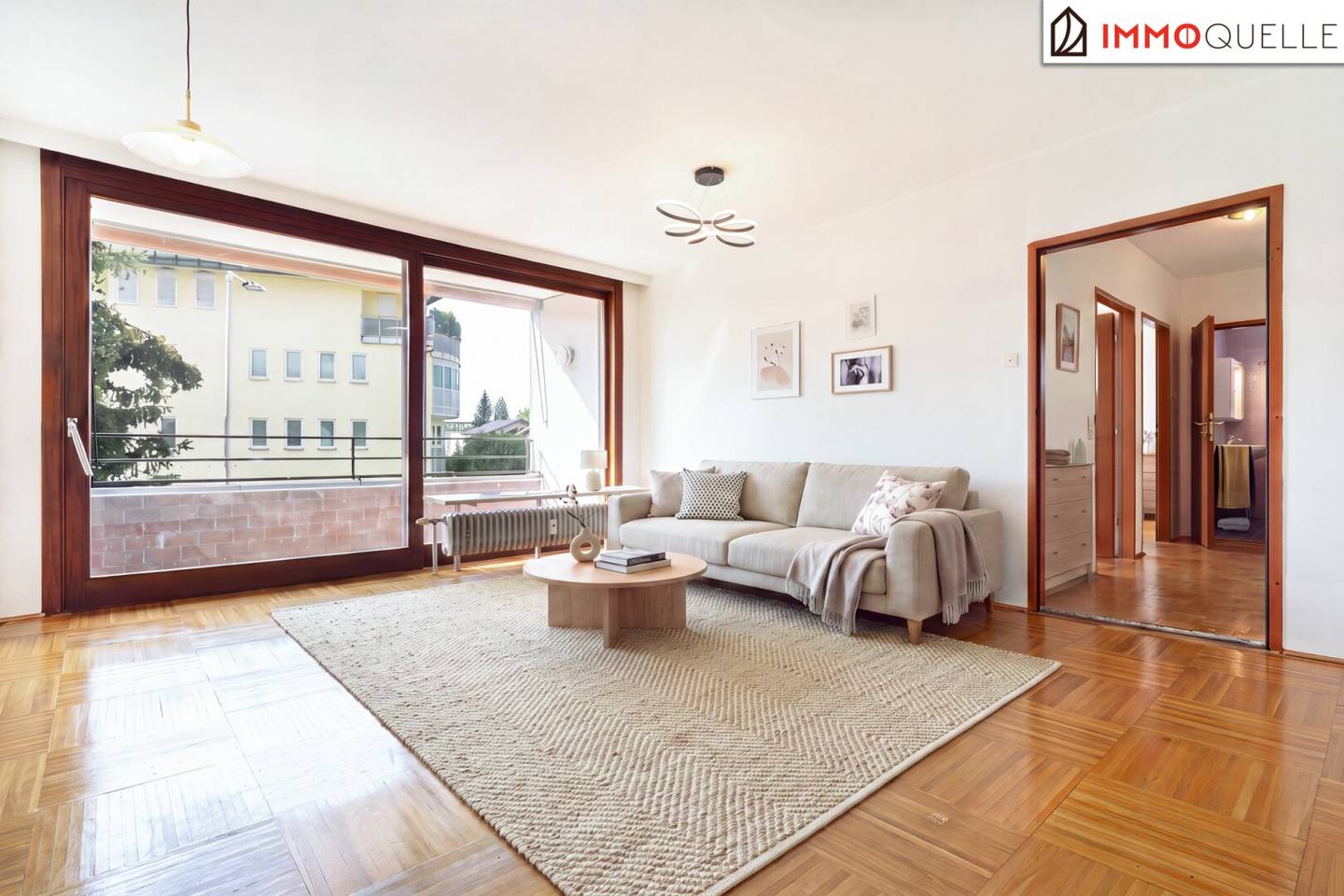 Quiet living near the Traun - Sunny 3-room apartment with thoughtful layout, west-facing loggia and short routes to the Traun