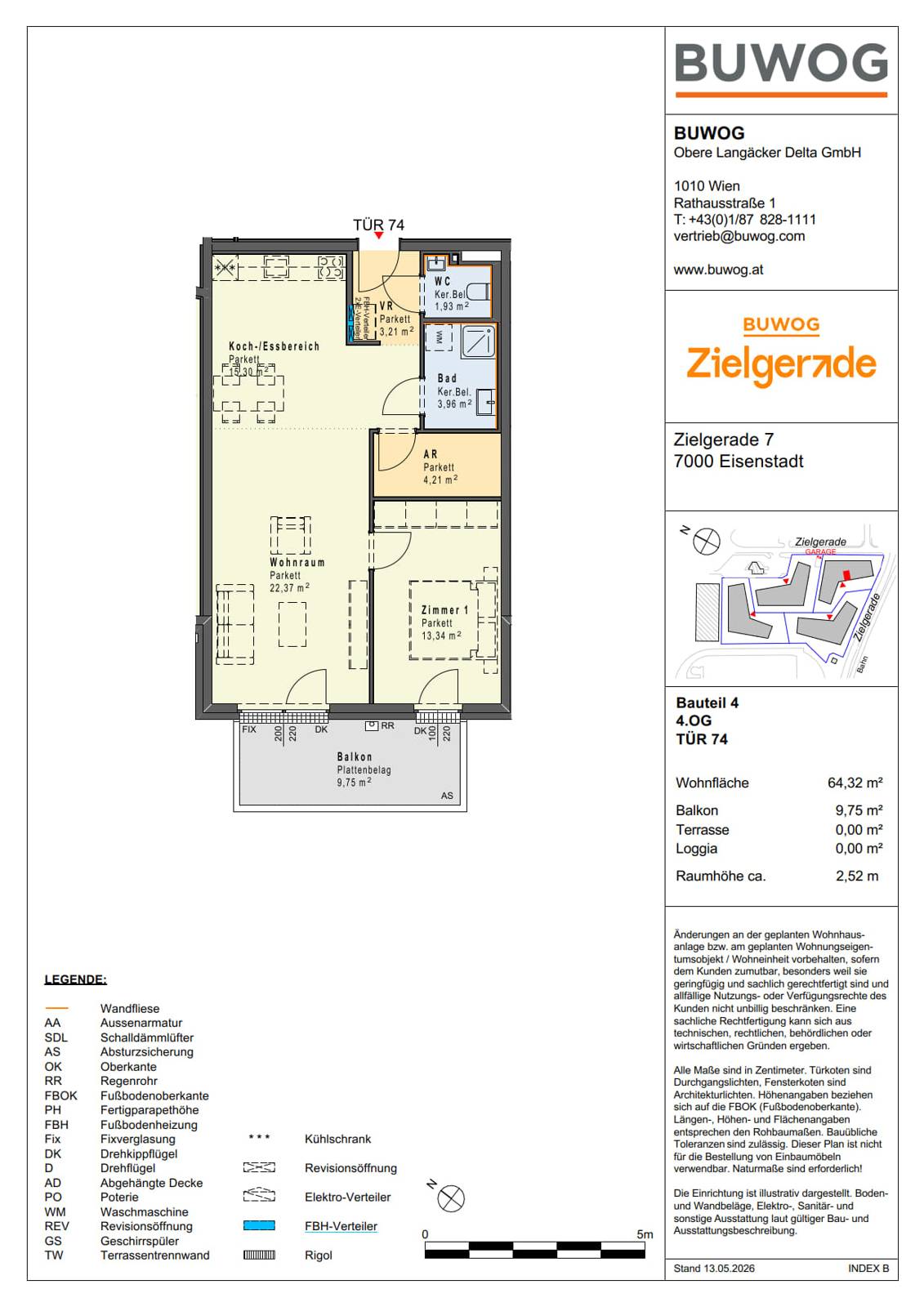 Neubauwohnung mit Fußbodenheizung und Balkon